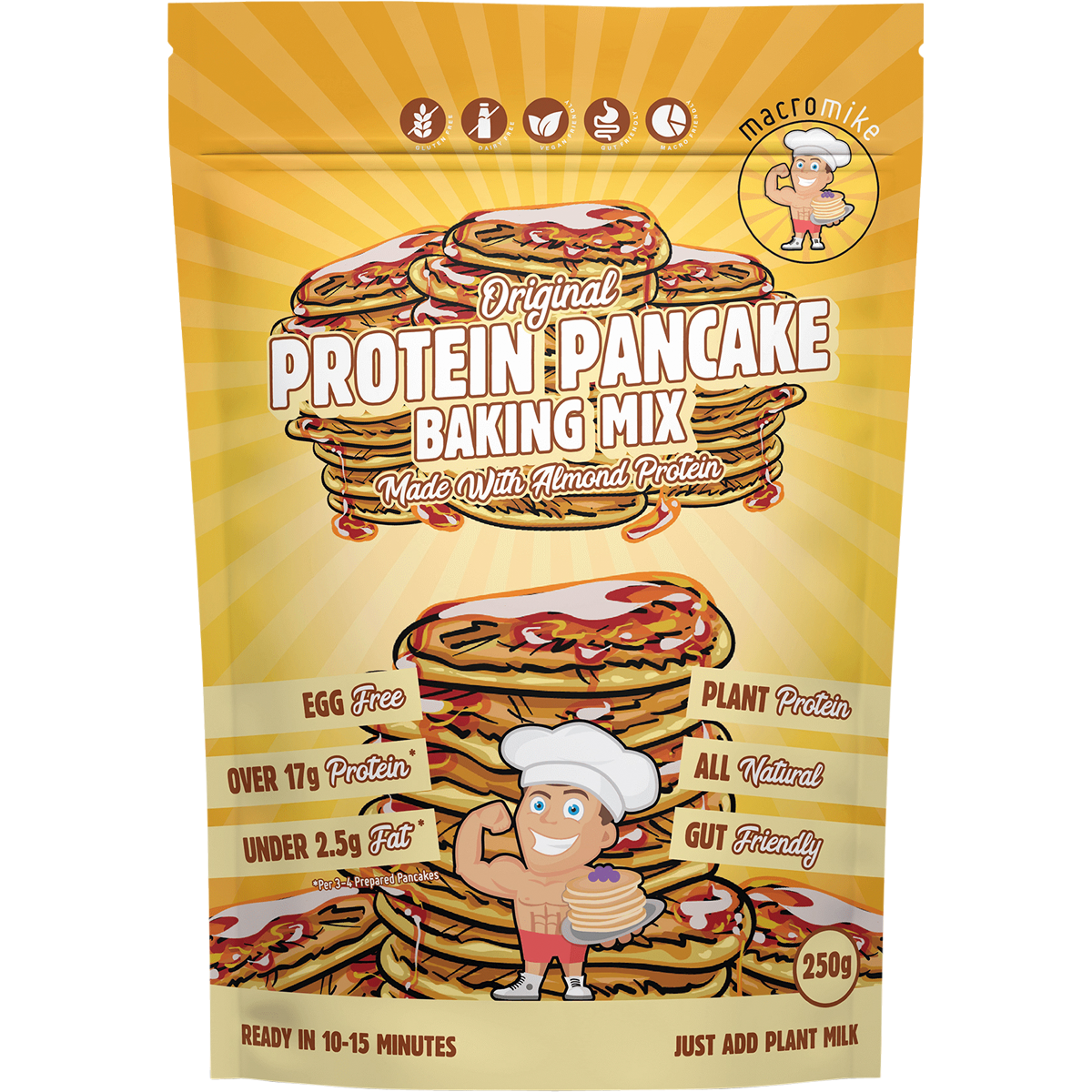 Macro Mike Protein Pancake Baking Mix – 250g
