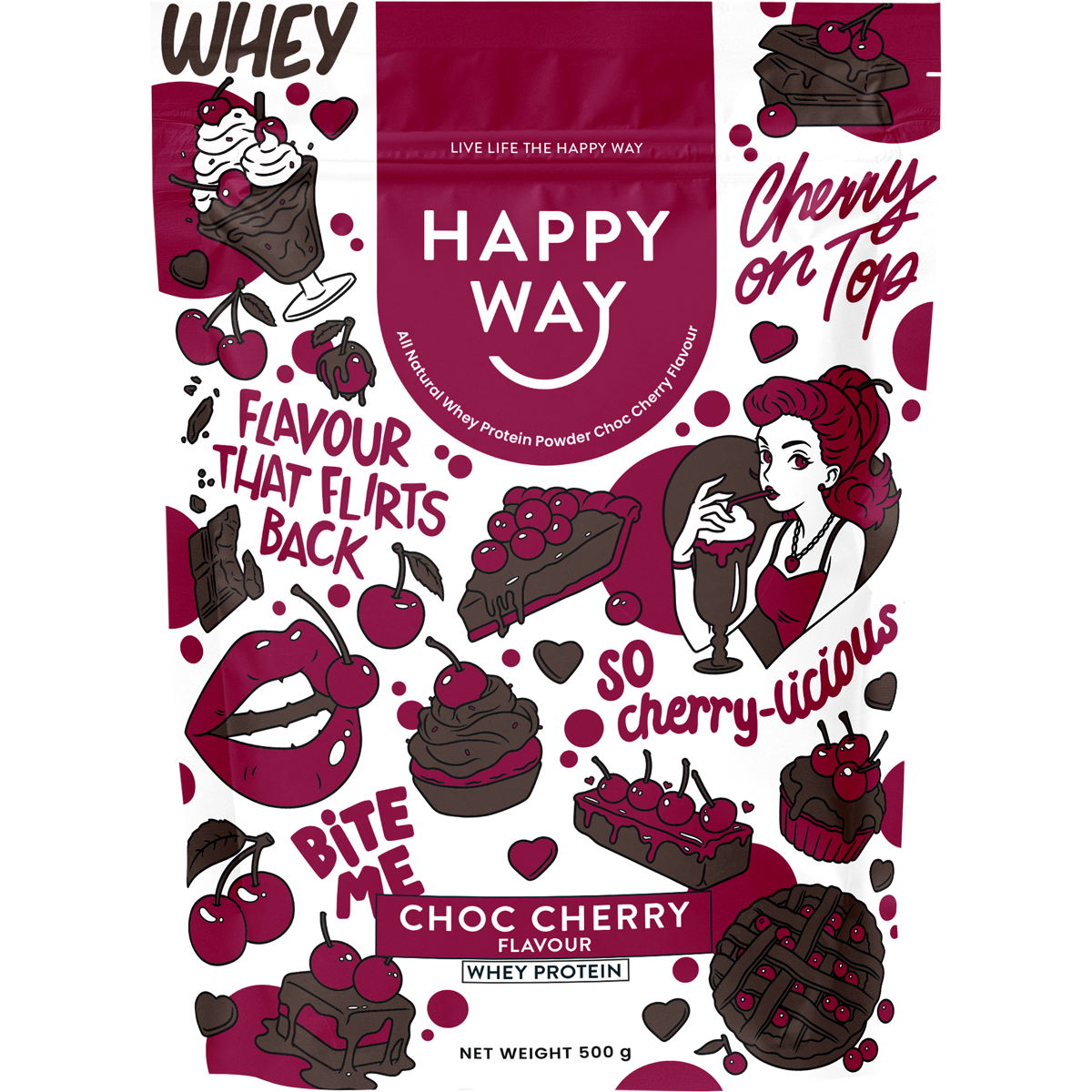 Happy Way Whey Protein Powder – 500g