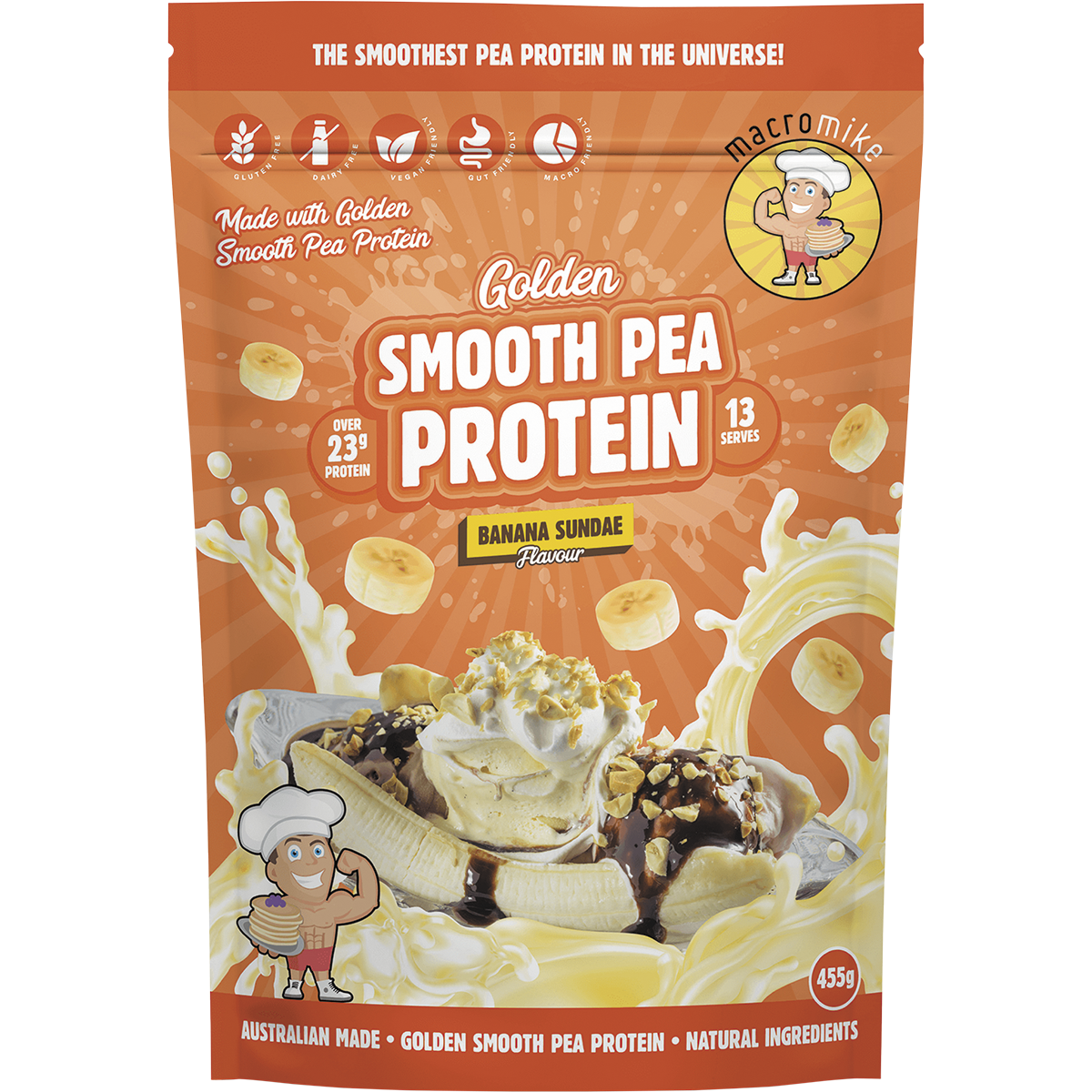 Macro Mike Golden Smooth Pea Protein – 455g