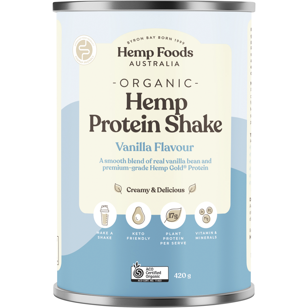 Hemp Foods Australia Organic Hemp Protein Shake - Vanilla
