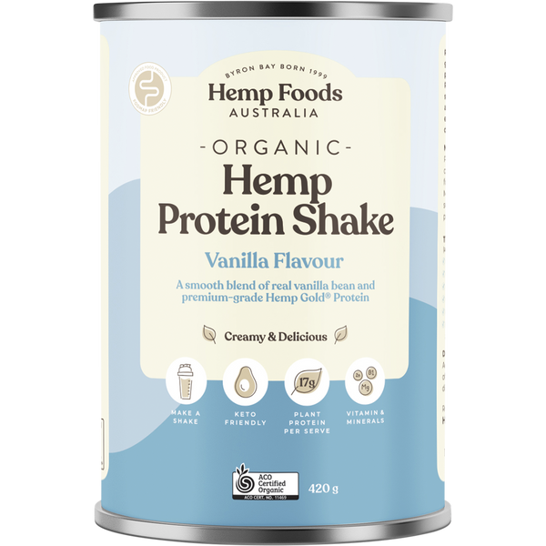 Hemp Foods Australia Organic Hemp Protein Shake - Vanilla
