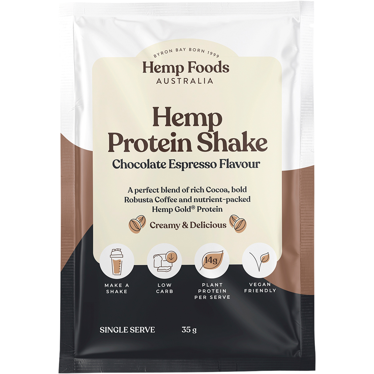 Hemp Foods Australia Organic Hemp Protein Shake - Chocolate Espresso