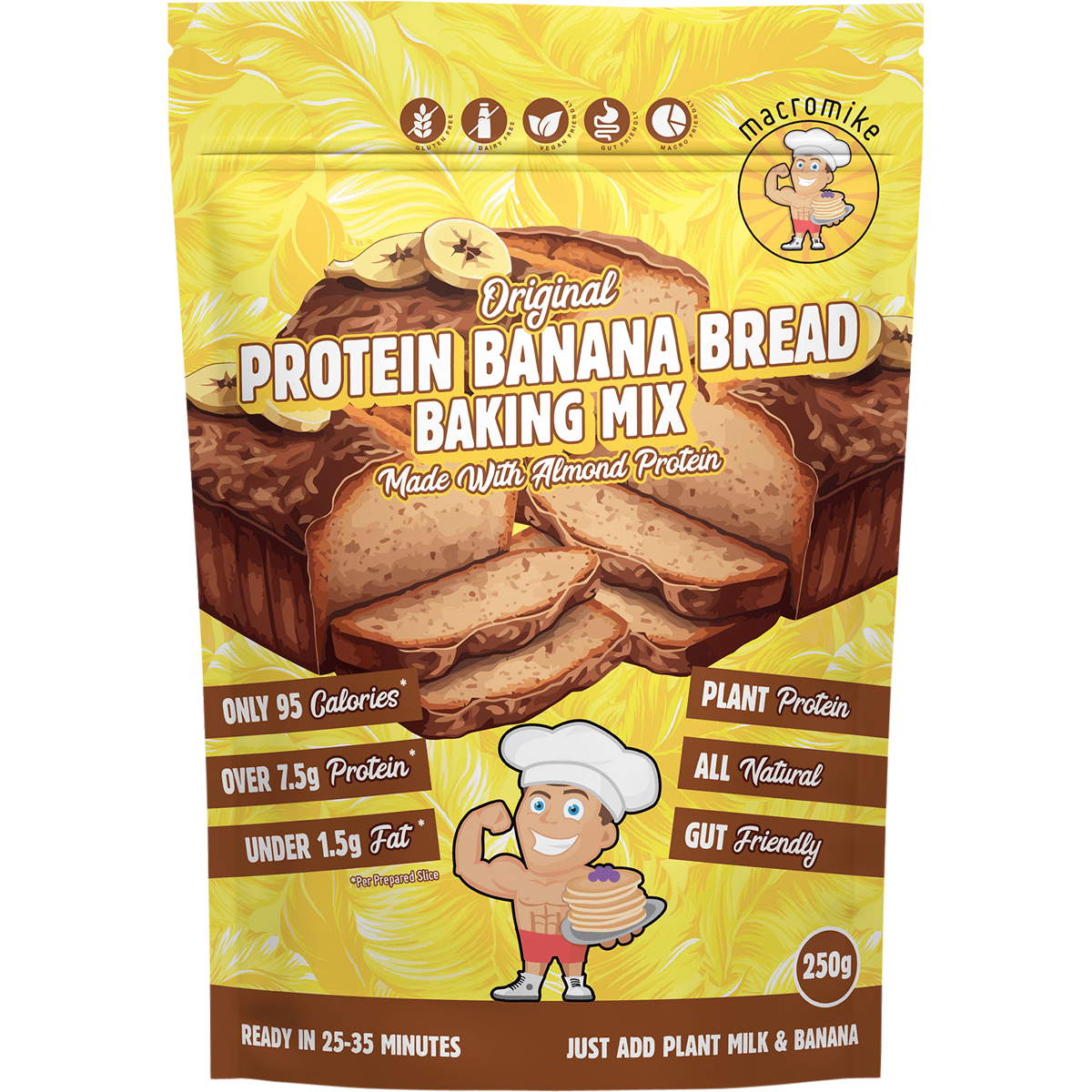 Macro Mike Protein Banana Bread Baking Mix – 250g