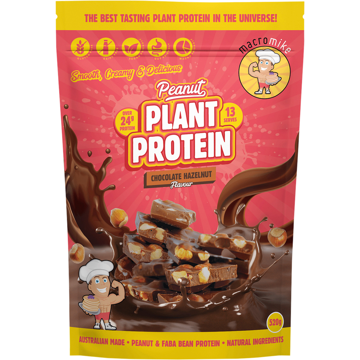 Macro Mike Peanut Plant Protein - Chocolate Hazelnut