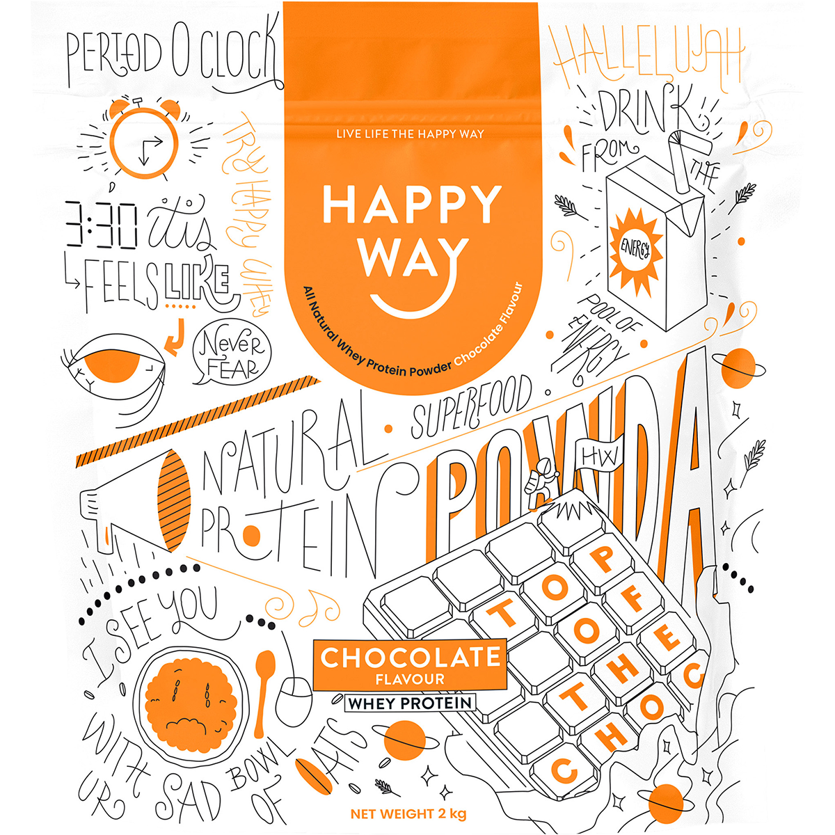Happy Way Whey Protein Powder – 2kg