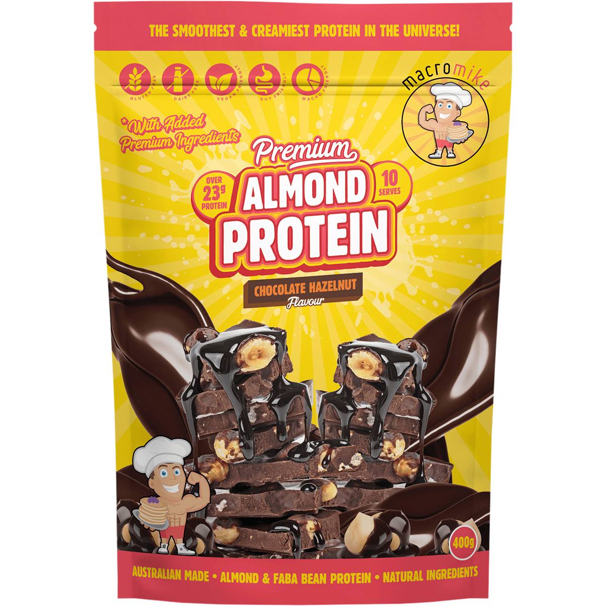 Macro Mike Premium Almond Protein – 400g