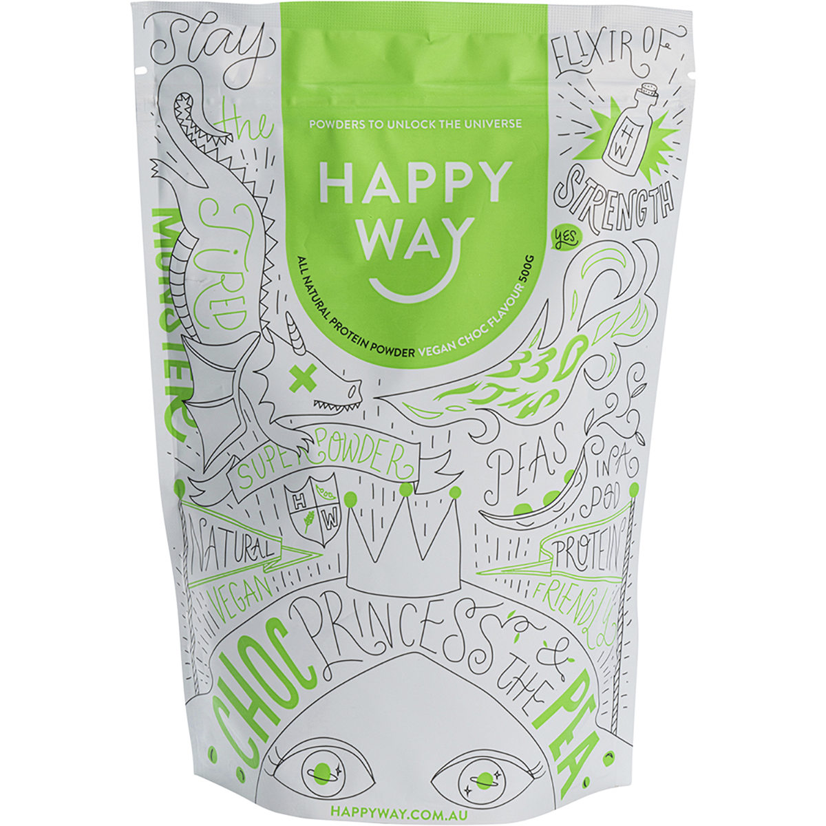 Happy Way Pea Protein Powder – 500g