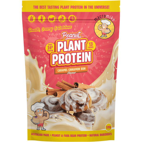 Macro Mike Peanut Plant Protein - Caramel Cinnamon Bun