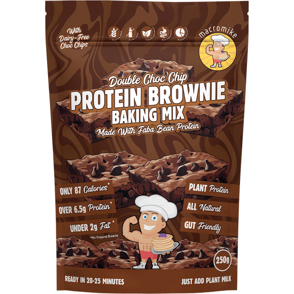 Macro Mike Protein Brownie Baking Mix Double Choc – 250g