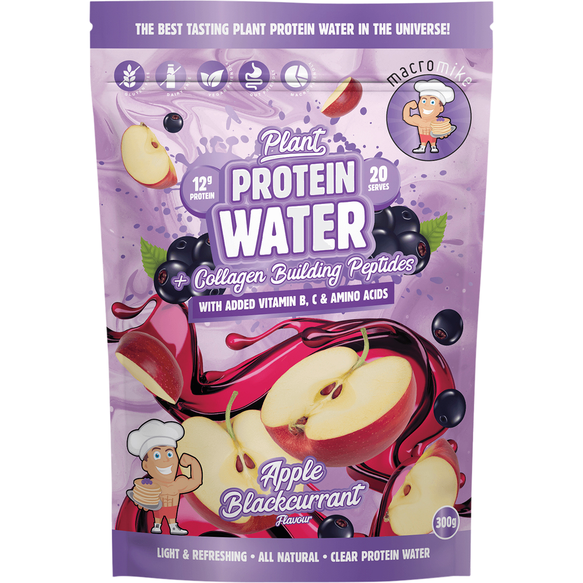 Macro Mike Plant Protein Water – 300g