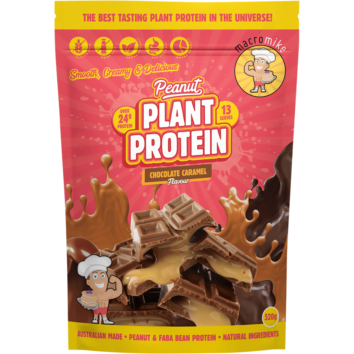 Macro Mike Peanut Plant Protein - Chocolate Caramel