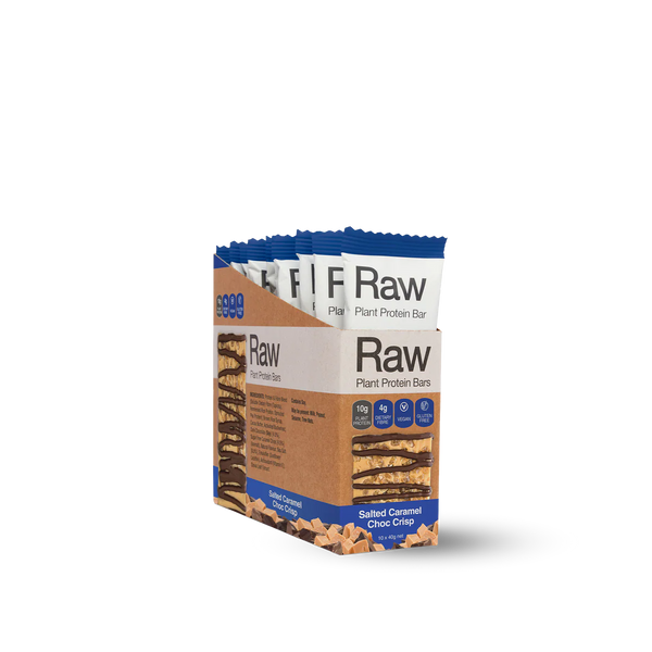 Amazonia Raw Protein Bar Salted Caramel Choc Crisp - 10x40g