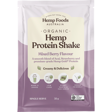 Hemp Foods Australia Organic Hemp Protein Shake - Mixed Berry & Acai