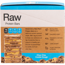 Amazonia Raw Protein Bar Choc Chip Cookie Dough - 10x40g