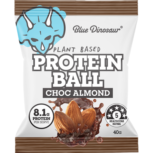 Blue Dinosaur Protein Ball Choc Almond – 12x40g