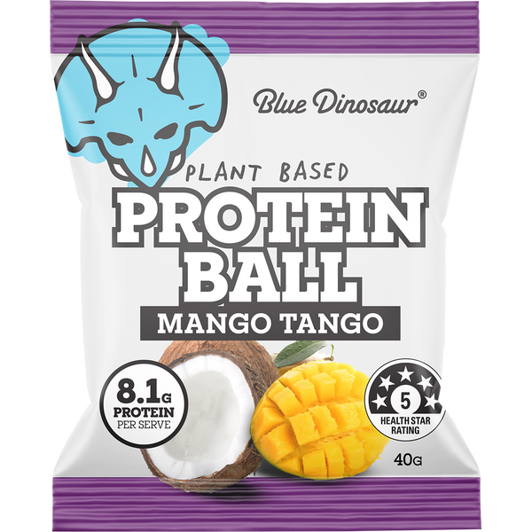 Blue Dinosaur Protein Ball Mango Tango – 12x40g