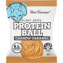 Blue Dinosaur Protein Ball Caramel Cashew – 12x40g