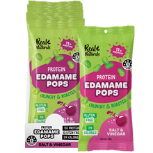 Real Naturals Protein Edamame Pops Salt & Vinegar – 10x26g