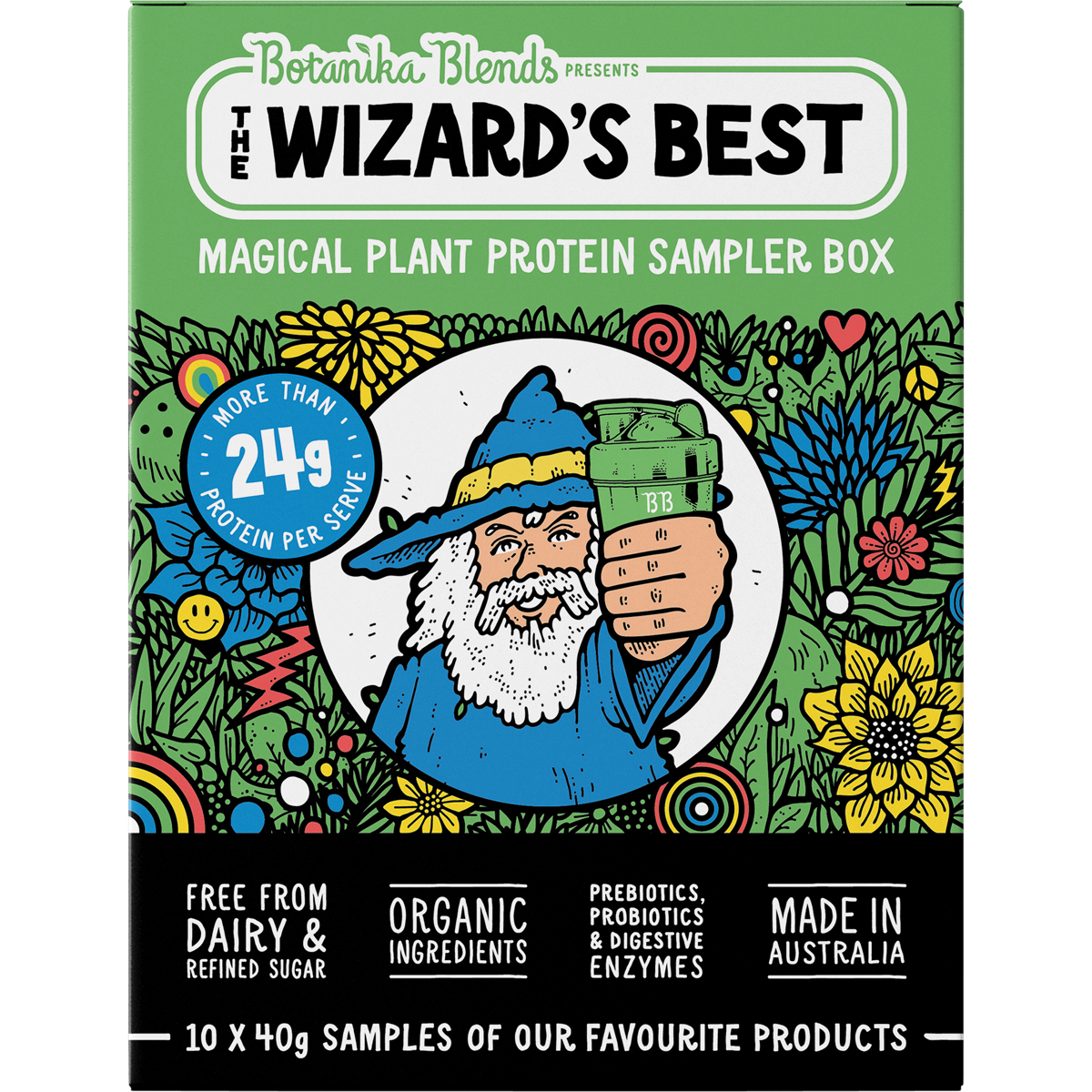 Botanika Blends The Wizard’s Best Plant Protein Sampler Box – 10x40g