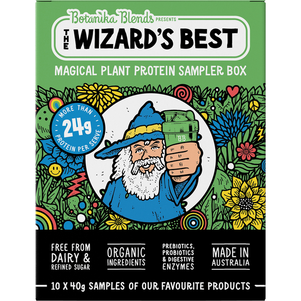 Botanika Blends The Wizard’s Best Plant Protein Sampler Box – 10x40g