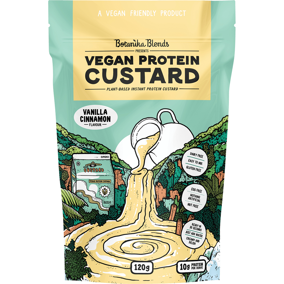 Botanika Blends Vegan Protein Custard Vanilla Cinnamon – 120g