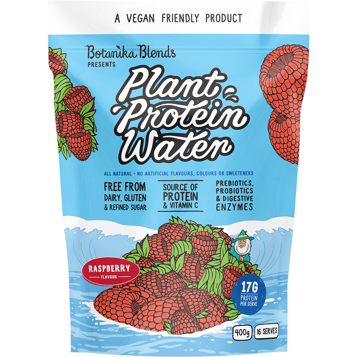 Botanika Blends Plant Protein Water Raspberry – 400g