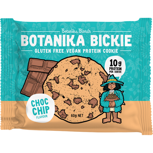 Botanika Blends Botanika Bickie Protein Cookie Choc Chip – 12x60g