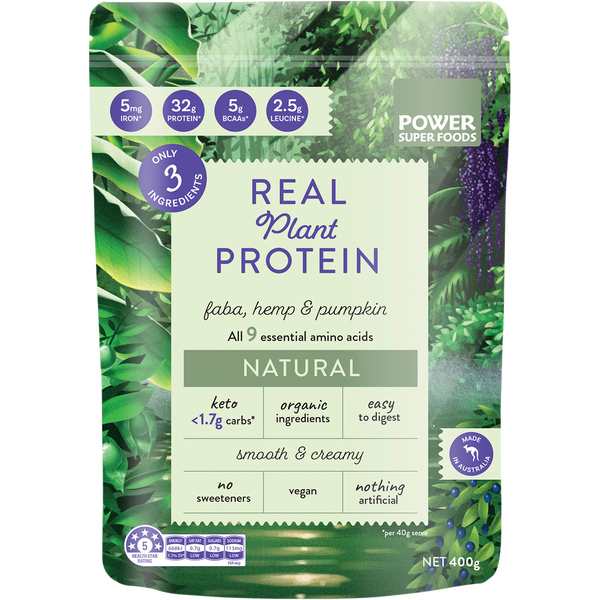 Power Super Foods Real Plant Protein Natural – 400g