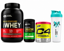ON Gold Standard Whey + Creatine + C4 Preworkout Super Strength Stack