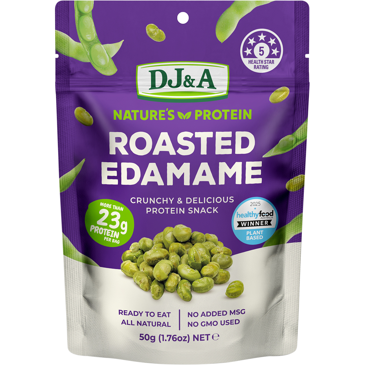 DJ&A Nature’s Protein Roasted Edamame – 12x50g
