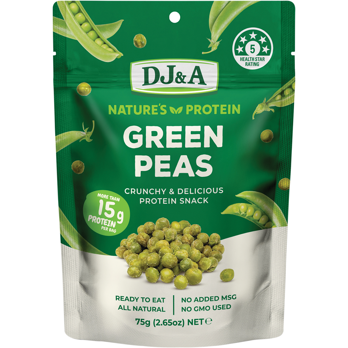 DJ&A Nature’s Protein Green Peas – 12x75g