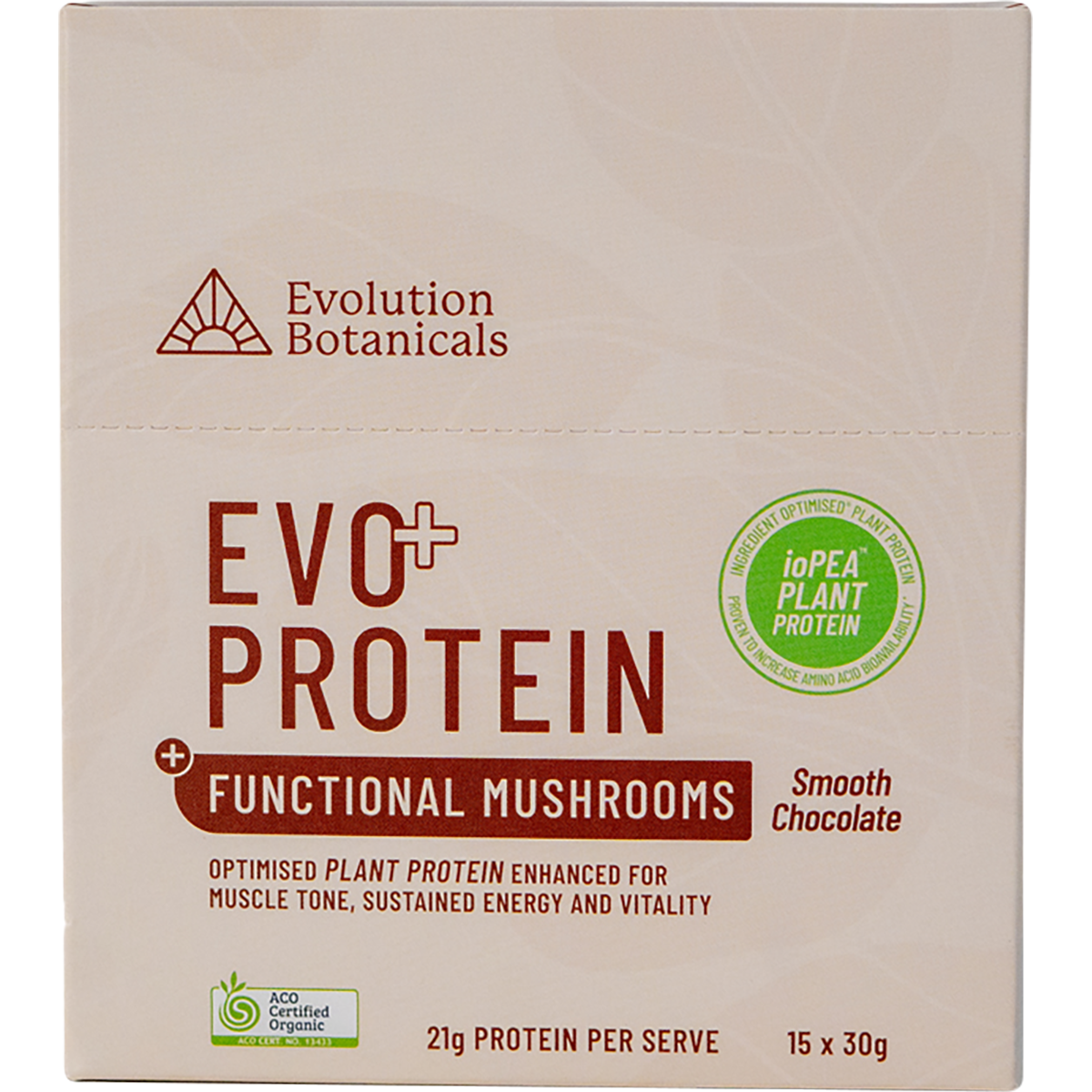 Evolution Botanicals EVO+ Protein Functional Mushrooms - Smooth Chocolate