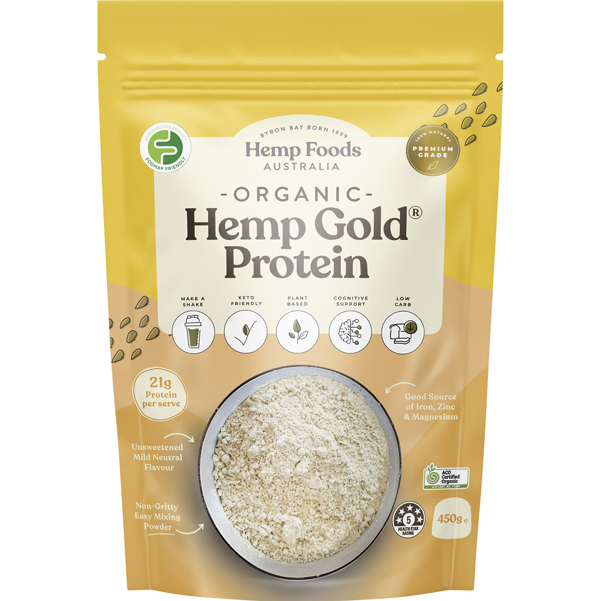 Hemp Foods Australia Organic Hemp Gold Protein