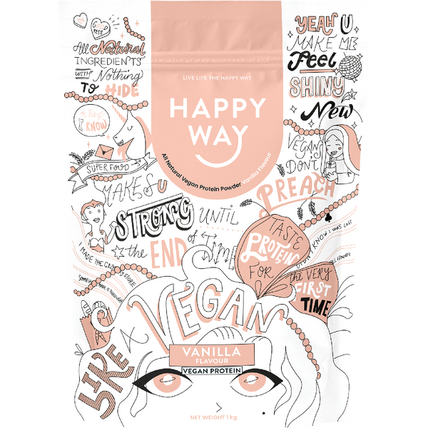 Happy Way Vegan Protein Powder – 1kg