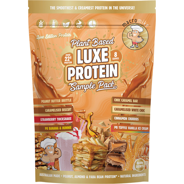 Macro Mike Plant Based Luxe Protein Sample Pack – 8x40g