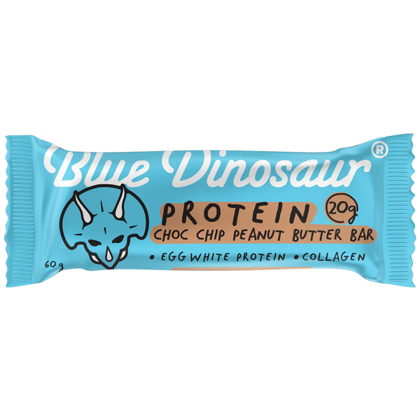 Blue Dinosaur Choc Chip Peanut Butter Protein Bar – 12x60g