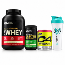 ON Gold Standard Whey + Creatine + C4 Preworkout Super Strength Stack
